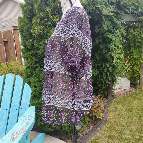 💥3/$20 Studio Y Gorgeous Semi Sheer Blouse Large! - Picture 5 of 10